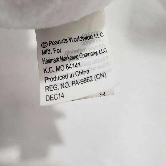 Hallmark Itty Bittys Peanuts Lucy Plush 4.5" Year 2014 Embroidered Beanbag - Picture 9 of 10